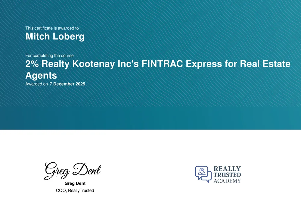 FINTRAC Compliance — Anti-money-laundering for Real Estate · Really Trusted Academy