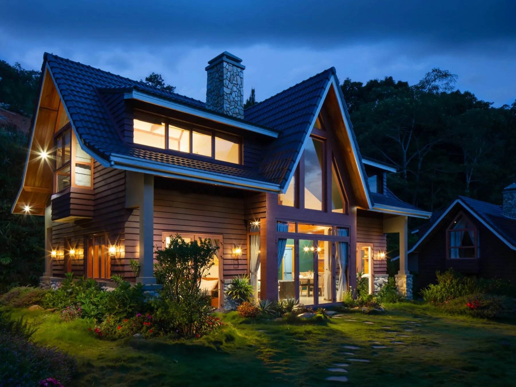 A home exterior in the Creston Valley